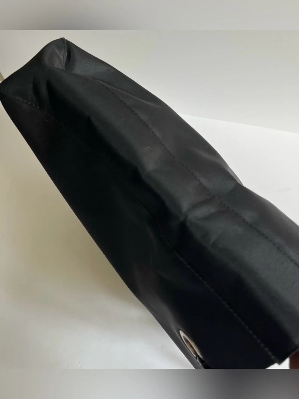 Kenneth Cole Black Nylon Tote with Signature Script, EUC,  12” H x 12”W